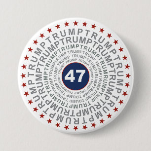 Bóton Redondo 7.62cm Donald Trump '47'
