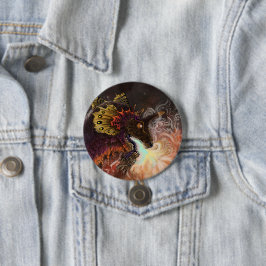 Bóton Redondo 7.62cm Dragão do Spitter de Fogo