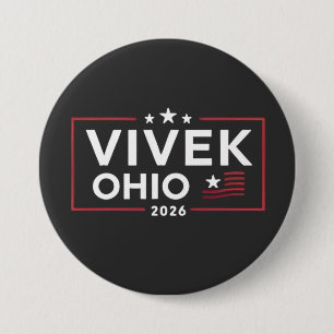 Bóton Redondo 7.62cm Eleve Vivek Ramaswamy para o Governador de Ohio 20