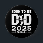 Bóton Redondo 7.62cm Em Breve, Ser Pai Novo papai Do Pês De 2025<br><div class="desc">Em Breve,  Ser Pai Novo papai Do Pês De 2025</div>