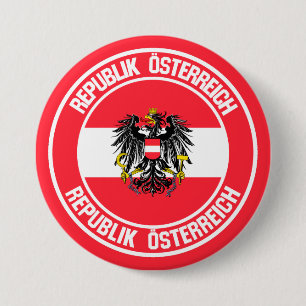 Bóton Redondo 7.62cm Emblem redonda Áustria