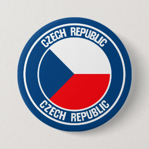 Bóton Redondo 7.62cm Emblem Redonda República Checa