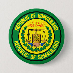 Bóton Redondo 7.62cm Emblem redonda Somalilândia
