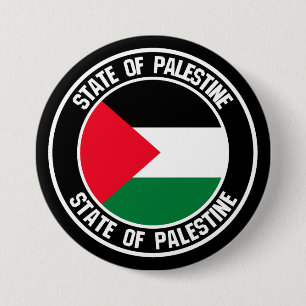 Bóton Redondo 7.62cm Emblem redondo da Palestina