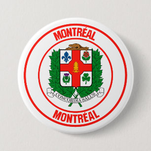 Bóton Redondo 7.62cm Emblema da Ronda de Montreal