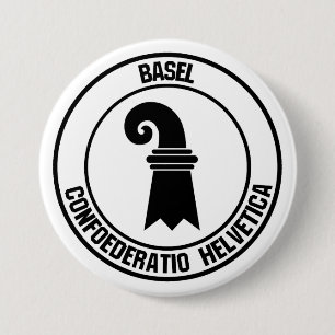 Bóton Redondo 7.62cm Emblema redondo de Basileia