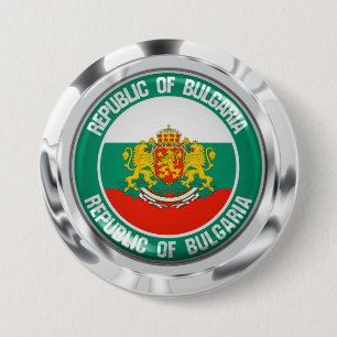 Bóton Redondo 7.62cm Emblema redondo de Bulgária