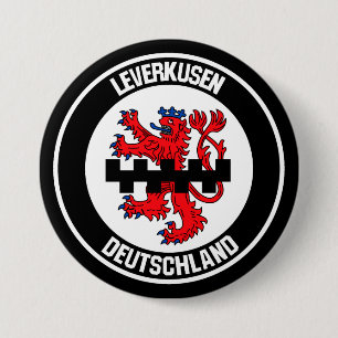 Bóton Redondo 7.62cm Emblema redondo de Leverkusen
