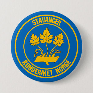 Bóton Redondo 7.62cm Emblema redondo de Stavanger