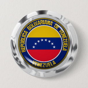 Bóton Redondo 7.62cm Emblema redondo de Venezuela