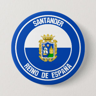 Bóton Redondo 7.62cm Emblema Redondo Santander