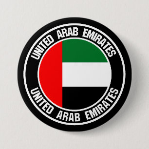Bóton Redondo 7.62cm Emirados Árabes Unidos - Redonda Emblem