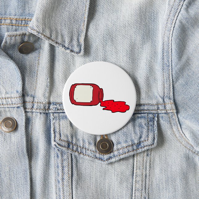 Bóton Redondo 7.62cm Emperramento esmagado - Jar Vermelho Bonito (Criador carregado)