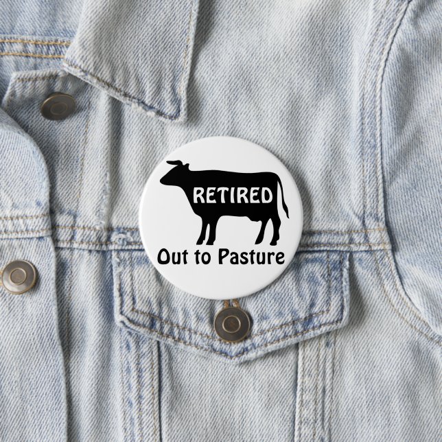 Bóton Redondo 7.62cm Engraçada Vaca-Vaca-Vaca-Vaca-Vaca-Vaca-Vaca-Pão (In Situ)