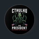 Bóton Redondo 7.62cm Engraçado 2024 Eleições Cthulhu para Presidente<br><div class="desc">Engraçado 2024 Eleições Cthulhu para Presidente</div>