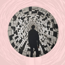 Bóton Redondo 7.62cm Enxaqueca Vestibular Vertigens Meniere está tonto