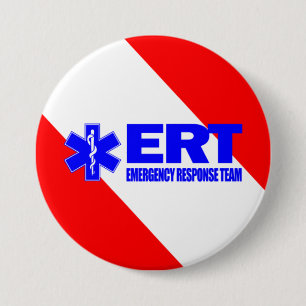Bóton Redondo 7.62cm ERT - Equipe da resposta de emergencia