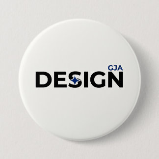 Bóton Redondo 7.62cm Estilo de design GJA Branco 