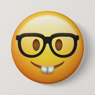 Bóton Redondo 7.62cm Estudo Buddy Emoji Button