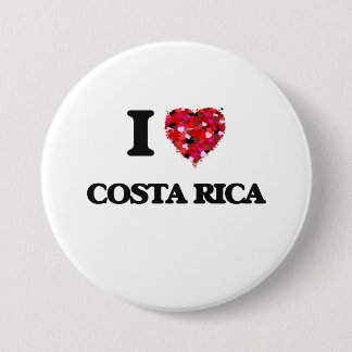 Bóton Redondo 7.62cm Eu amo Costa-Rica