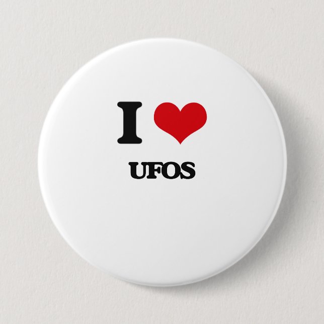 Bóton Redondo 7.62cm Eu amo Ufos (Frente)