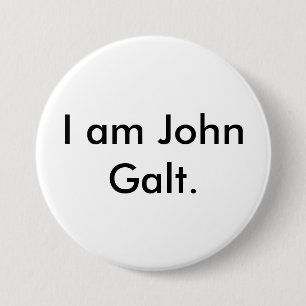 Bóton Redondo 7.62cm Eu sou John Galt.