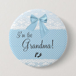 Bóton Redondo 7.62cm Eu sou o laço do azul da avó