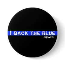 Eu suporto o botão azul das bobinas da polícia