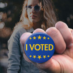 Bóton Redondo 7.62cm Eu Votei Botão Europa Eleições Democracia Futura<br><div class="desc">Eu Votei Botão Europa Eleições Democracia Futura</div>