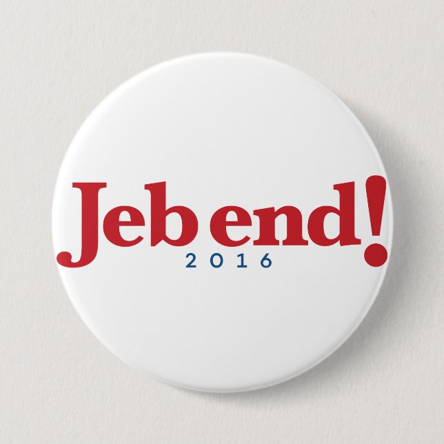 Bóton Redondo 7.62cm Extremidade de Jeb! 2016 (Frente)