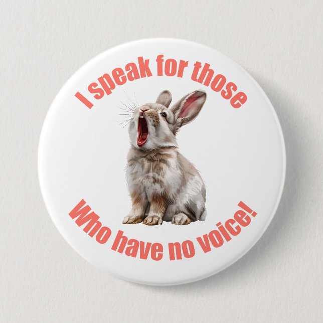 Bóton Redondo 7.62cm Falo por aqueles que não têm coelho vocal (Frente)