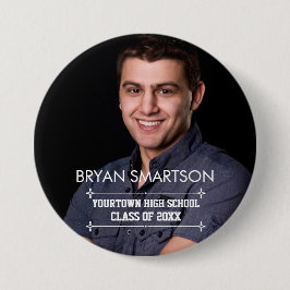 Bóton Redondo 7.62cm Família de Cerimônias de graduação e foto de convi