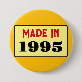 Bóton Redondo 7.62cm Festa de 30 anos de idade nascido em 1995 pin de 3