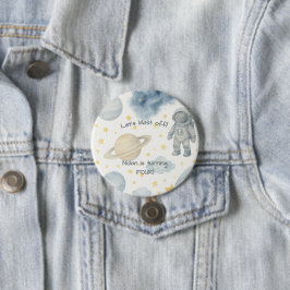 Bóton Redondo 7.62cm Festa de aniversário de Espaço Cósmico | Foguetes