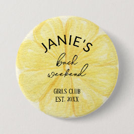 Bóton Redondo 7.62cm Festa de Despedida de Solteira com Limão Almafi |