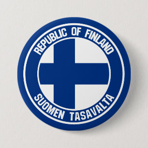 Bóton Redondo 7.62cm Finlândia Round Emblem