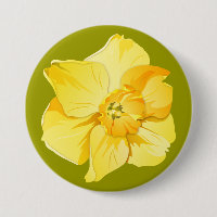 Flor Primavera de Trompete Curto Amarelo Daffodil