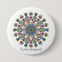 Flores mandala de amor próprio