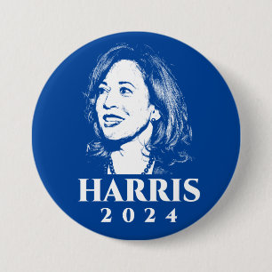 Bóton Redondo 7.62cm Foto da campanha eleitoral de 2024 em Harris