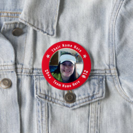 Bóton Redondo 7.62cm Foto de Futebol ou qualquer espírito desportivo ve