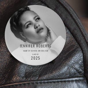 Bóton Redondo 7.62cm Foto de Graduação de Tendy