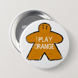 Bóton Redondo 7.62cm Funny Phrase Grunge Orange Meple Conselho Gamer