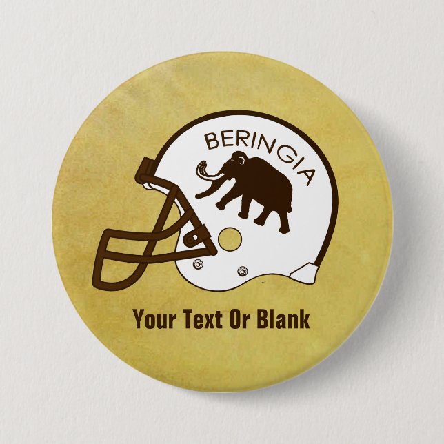 Bóton Redondo 7.62cm Futebol da Universidade de Beringia (Frente)