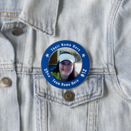 Bóton Redondo 7.62cm Futebol ou qualquer espírito desportivo fotográfic