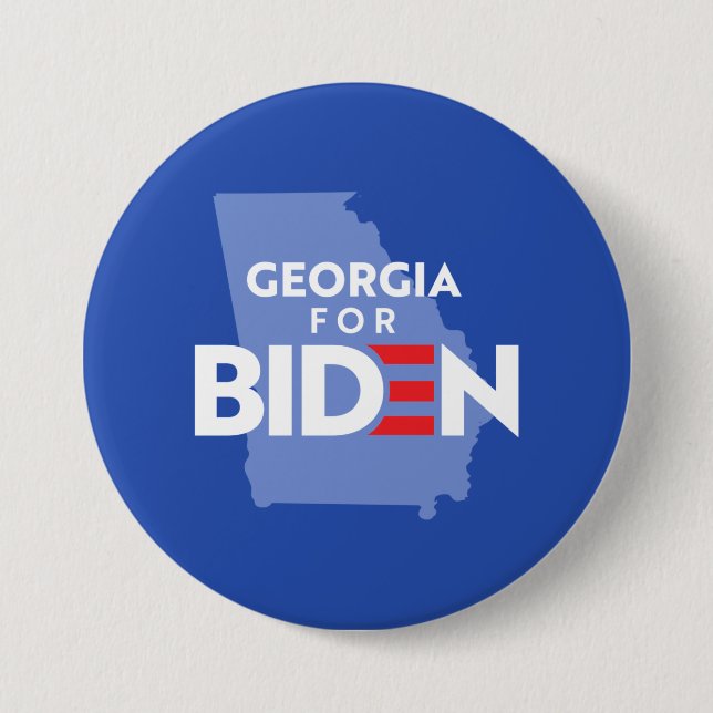 Bóton Redondo 7.62cm Georgia For Biden (Frente)
