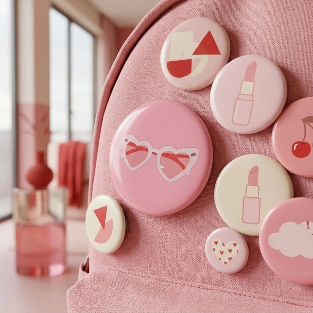 Bóton Redondo 7.62cm Glasses (Criador carregado)