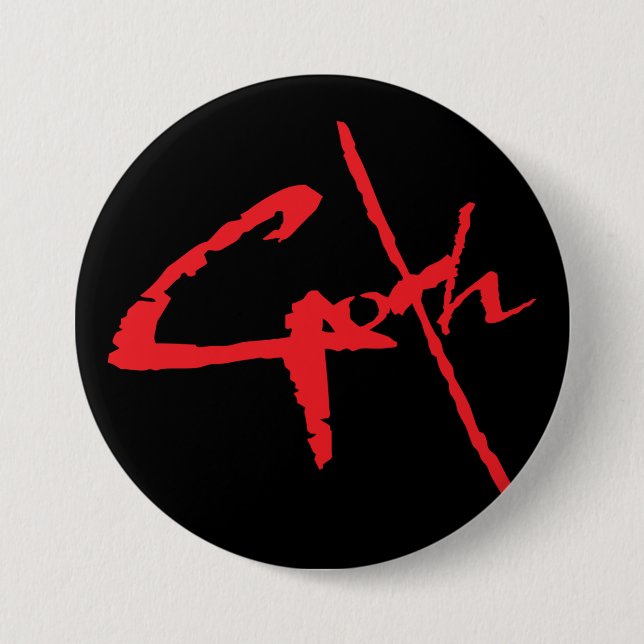 Bóton Redondo 7.62cm goth_logo (Frente)
