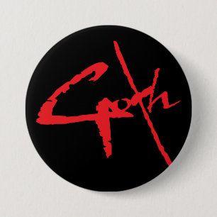Bóton Redondo 7.62cm goth_logo