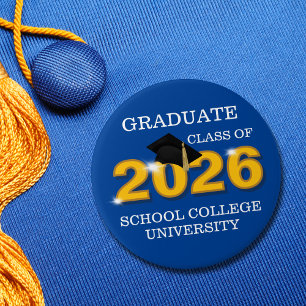 Bóton Redondo 7.62cm Graduação da Turma de Ouro de 2026