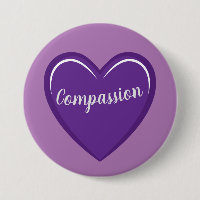 Gráfico de Coração Roxo Simples com Texto de Compa